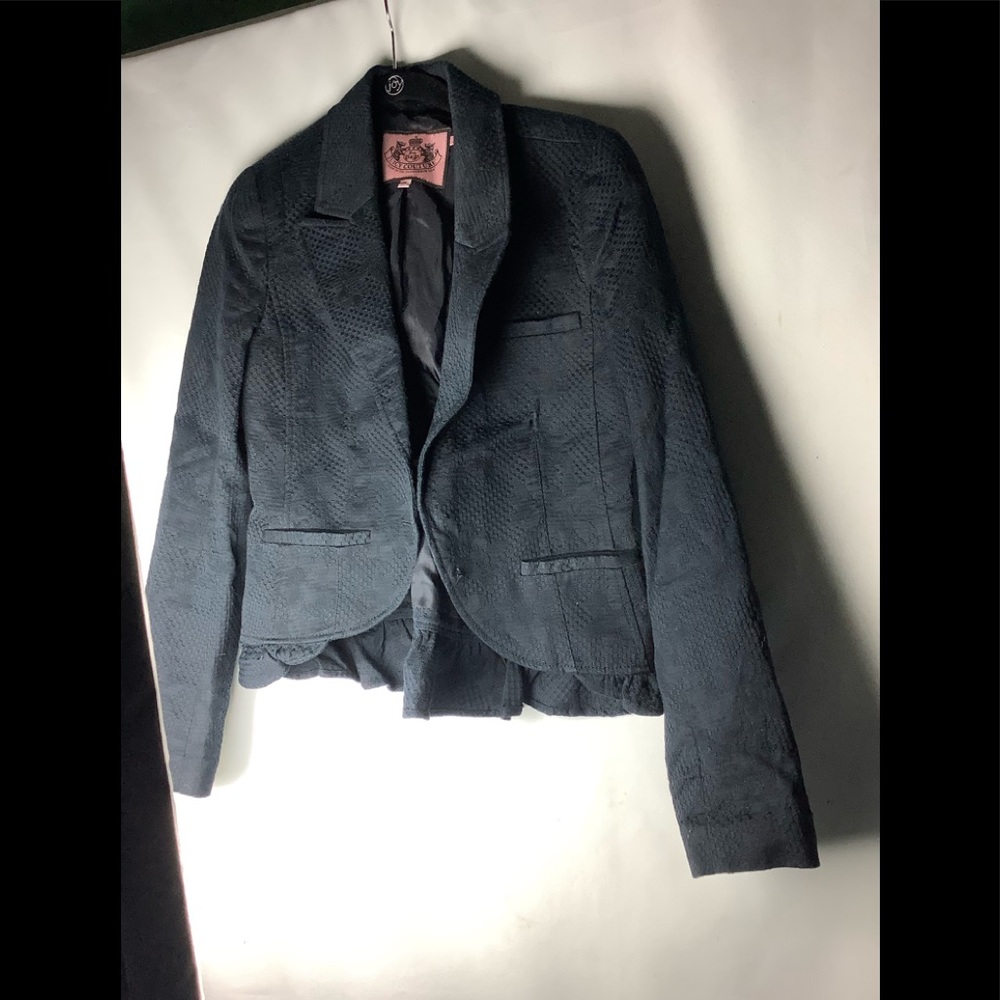 Juicy Couture Cropped Textured Fabric Jacket